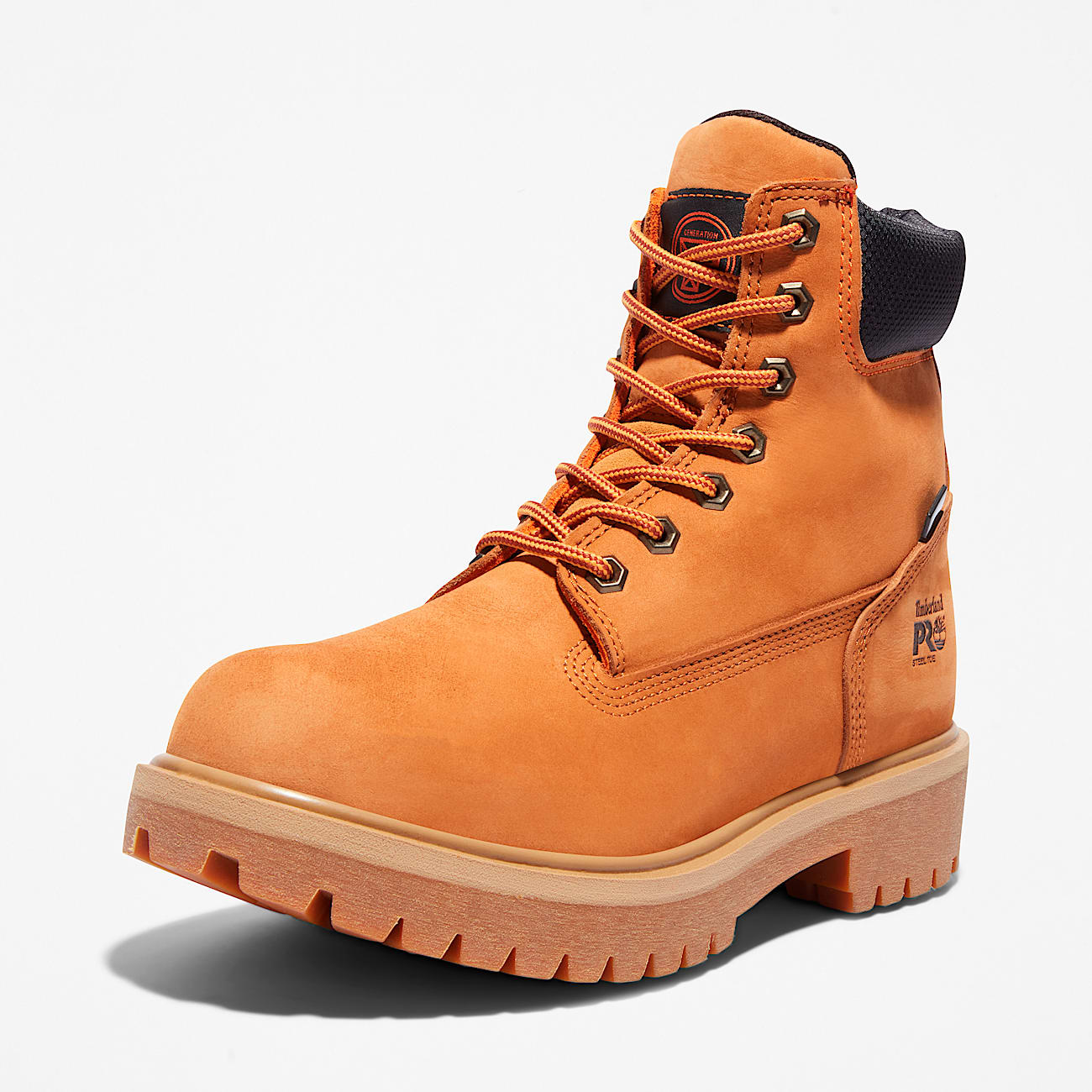 Mens Direct Attach 6 Steel Toe Waterproof Work Boot TBL Wheat Nubuck ALT7