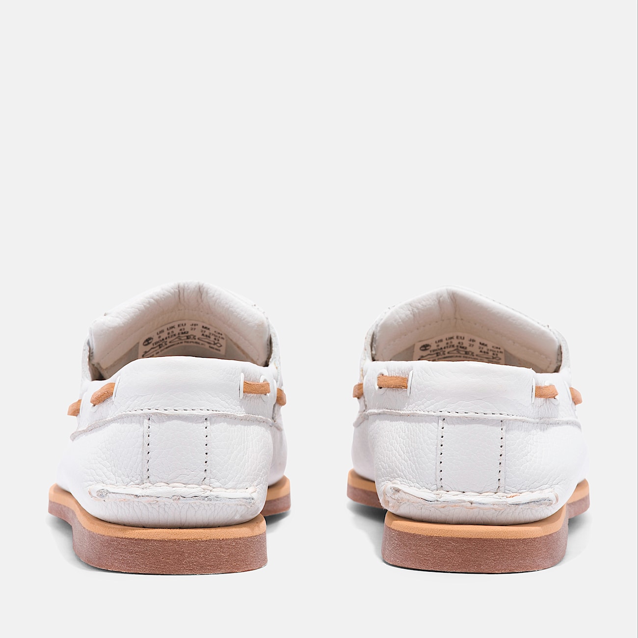 Chaussure bateau classique pour hommes TBL Cuir pleine fleur blanc ALT5