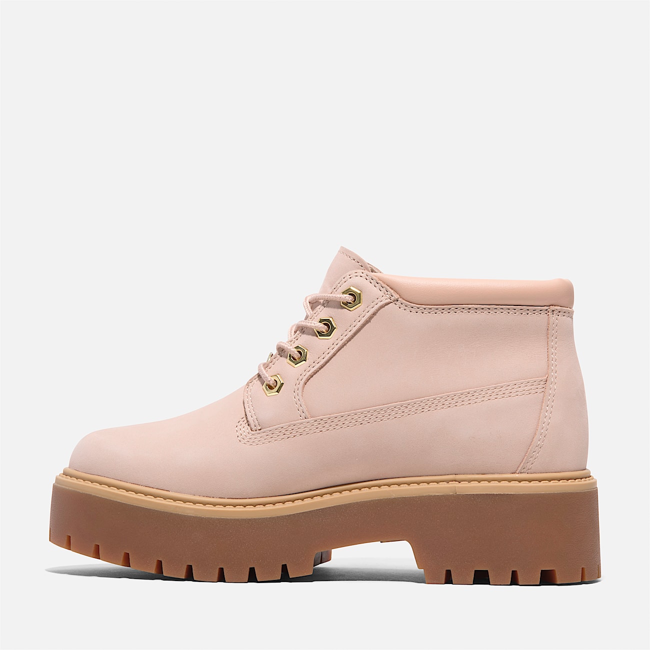 Womens Stone Street Waterproof Platform Chukka TBL Light Beige Nubuck ALT6