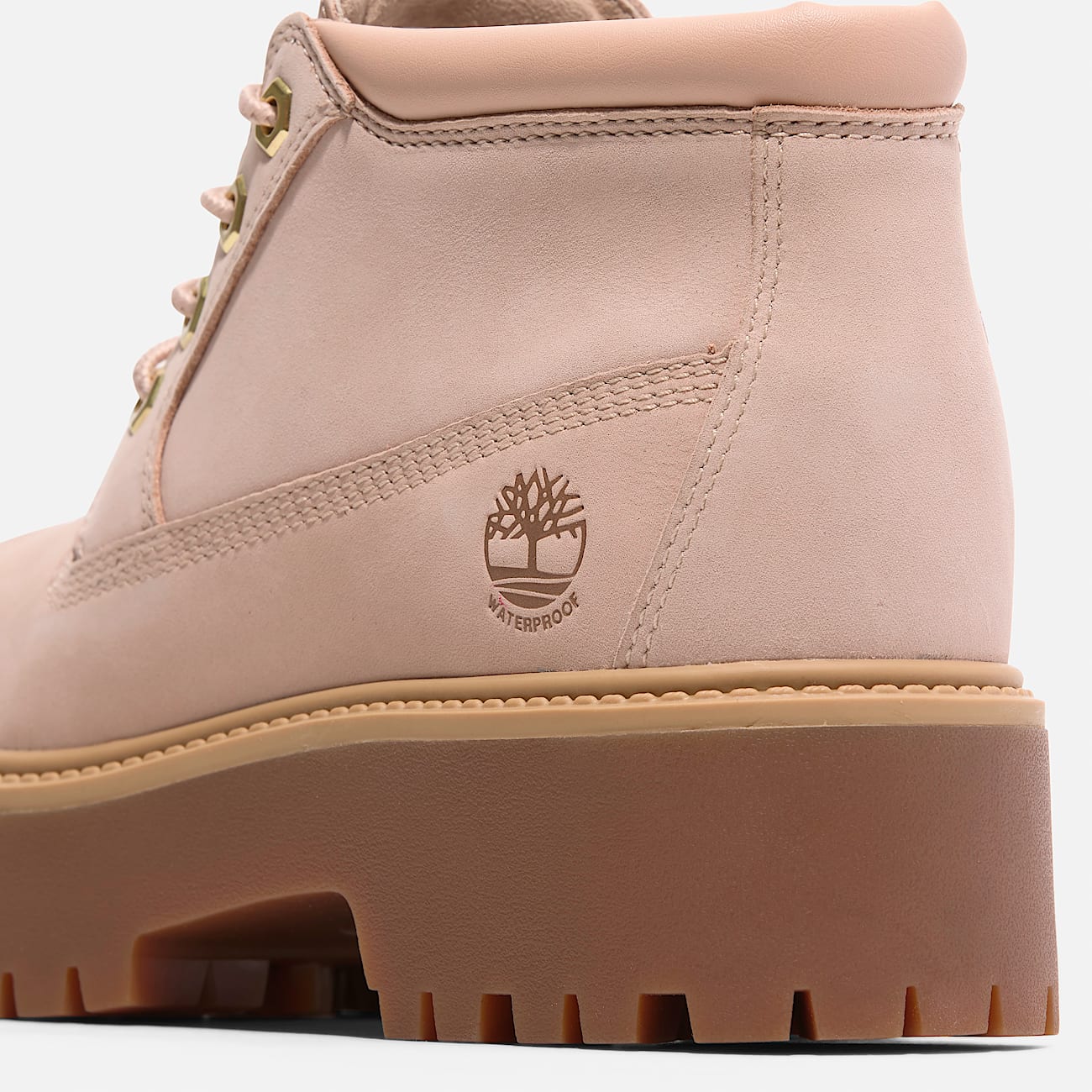 Womens Stone Street Waterproof Platform Chukka TBL Light Beige Nubuck ALT7