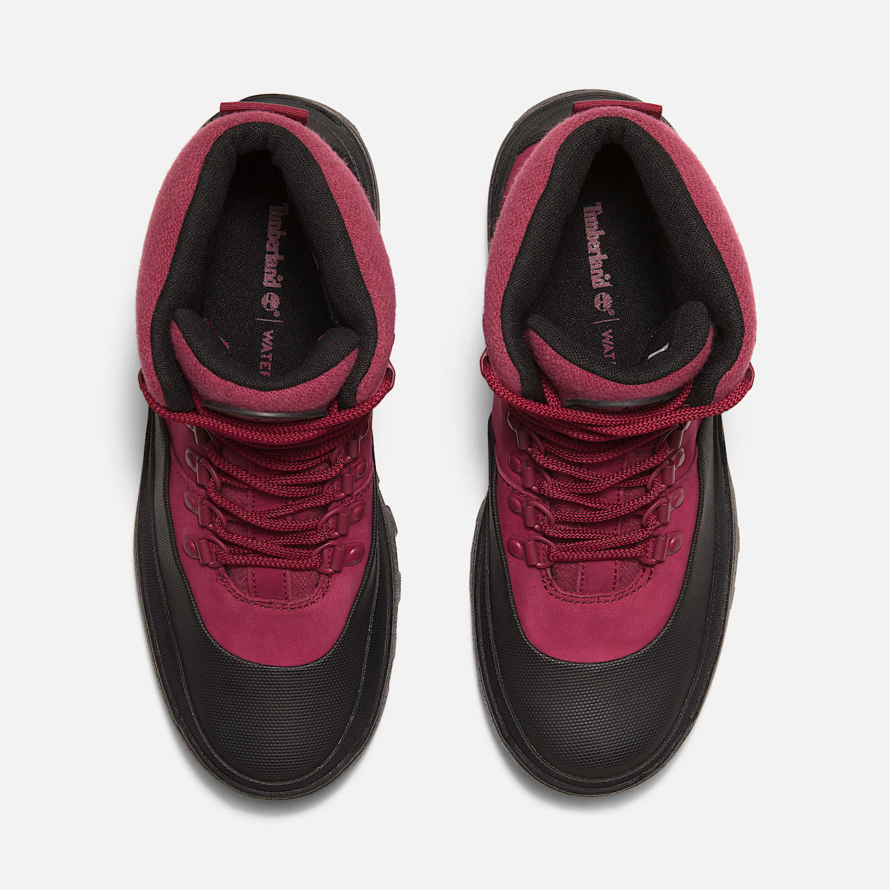 Womens Vibram Mid LaceUp Waterproof Boot TBL Dark Pink Nubuck ALT2