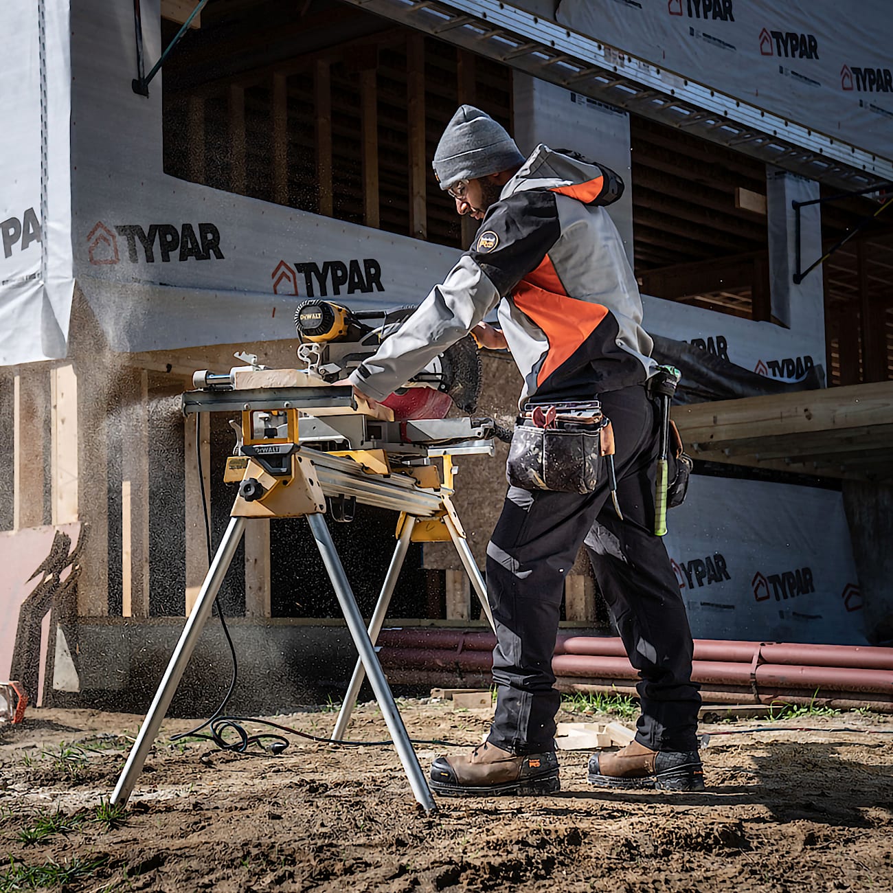 Mens Boondock HD 8 Composite Toe Waterproof Work Boot TBL Distressed Brown ALT10