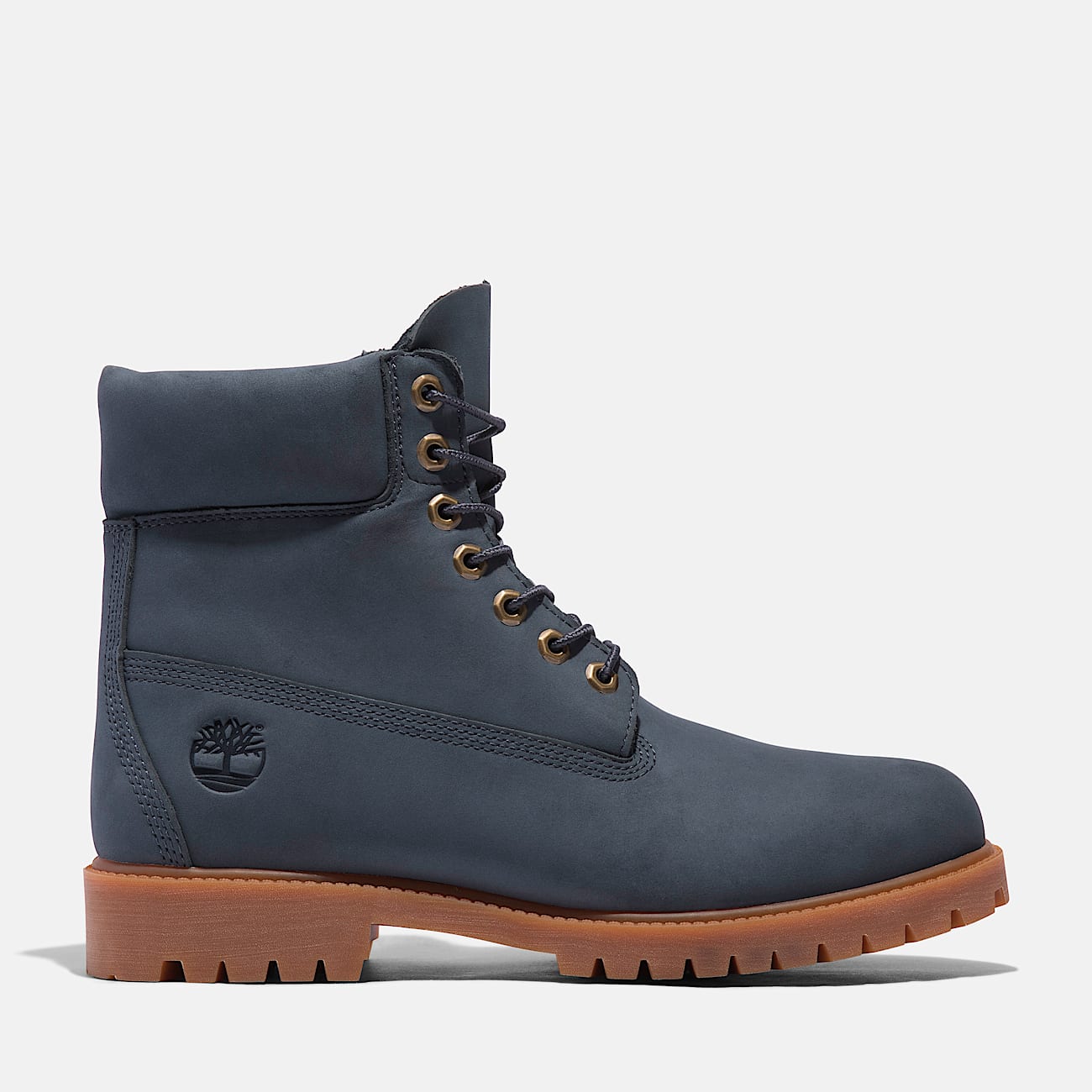 Mens Timberland Heritage 6Inch Waterproof Boot TBL Dark Blue Nubuck HERO