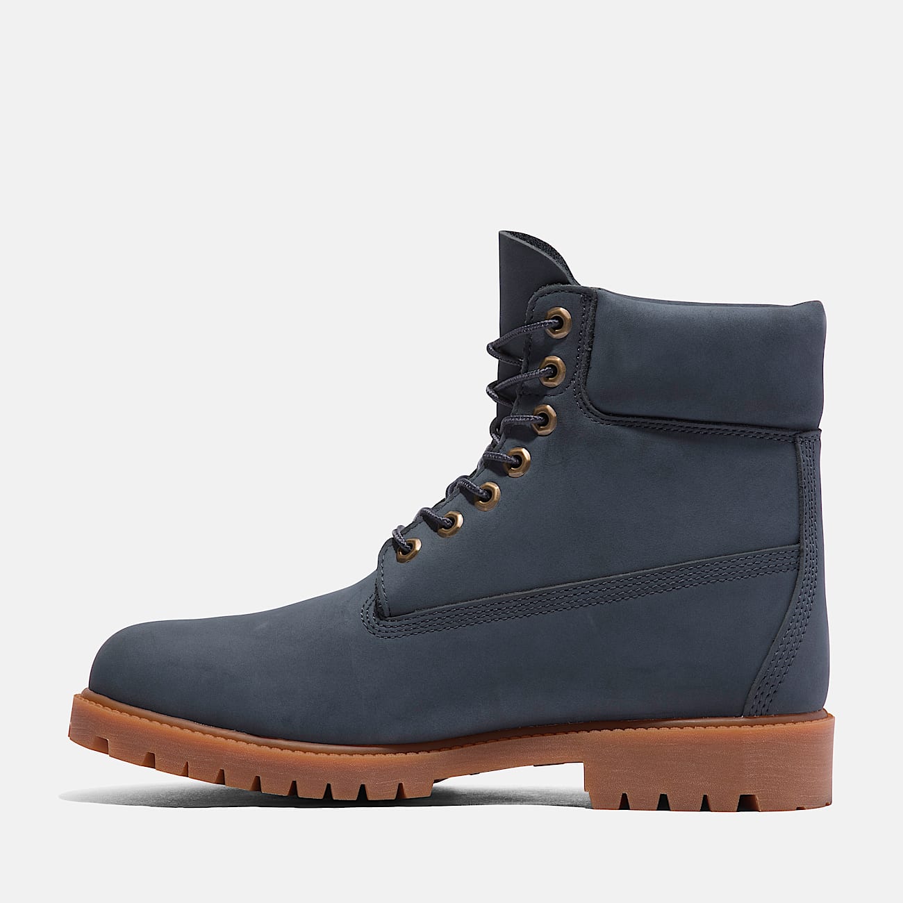Mens Timberland Heritage 6Inch Waterproof Boot TBL Dark Blue Nubuck ALT6
