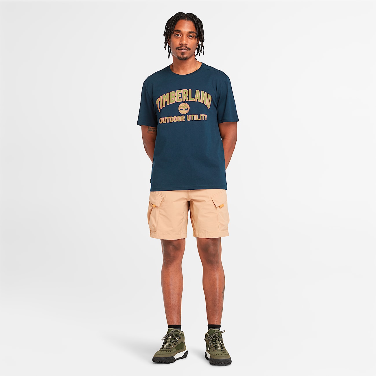 Tshirt tout usage  imprim dinspiration plein air pour hommes TBL Saphir fonc ALT1