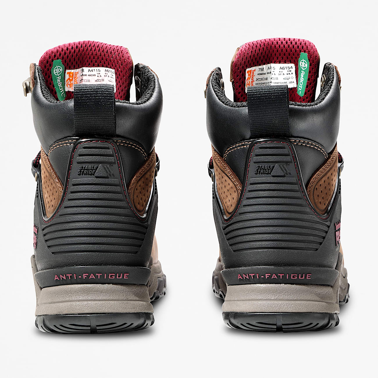 Womens Hypercharge 6 Composite Toe Waterproof Work Boot TBL BrownPurple ALT3