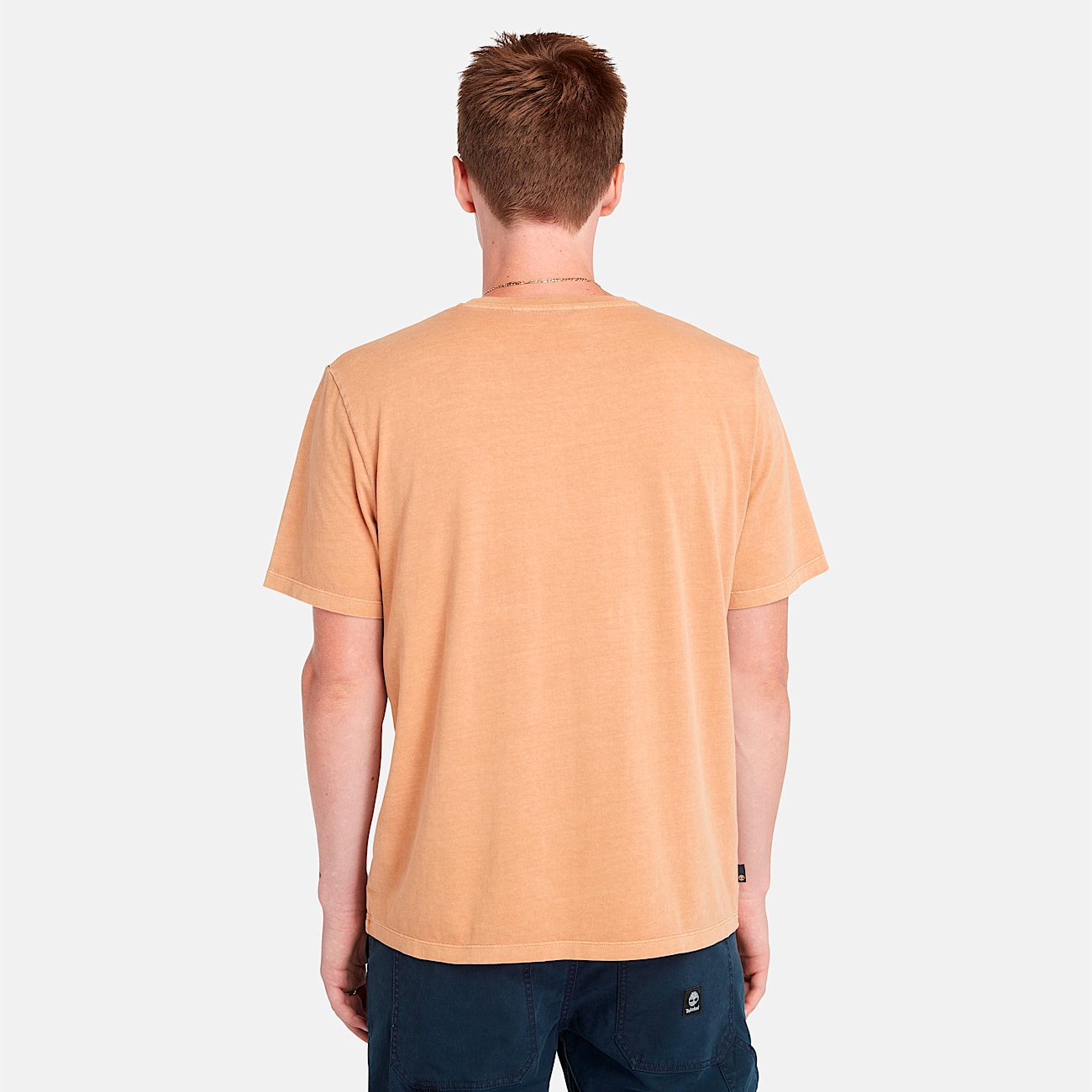 Mens Merrymack River Garment Dye Logo Graphic TShirt TBL Wheat Boot ALT9
