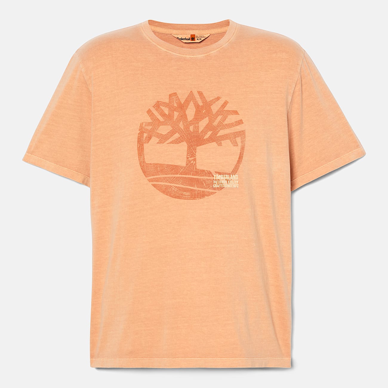 Mens Merrymack River Garment Dye Logo Graphic TShirt TBL Wheat Boot ALT10
