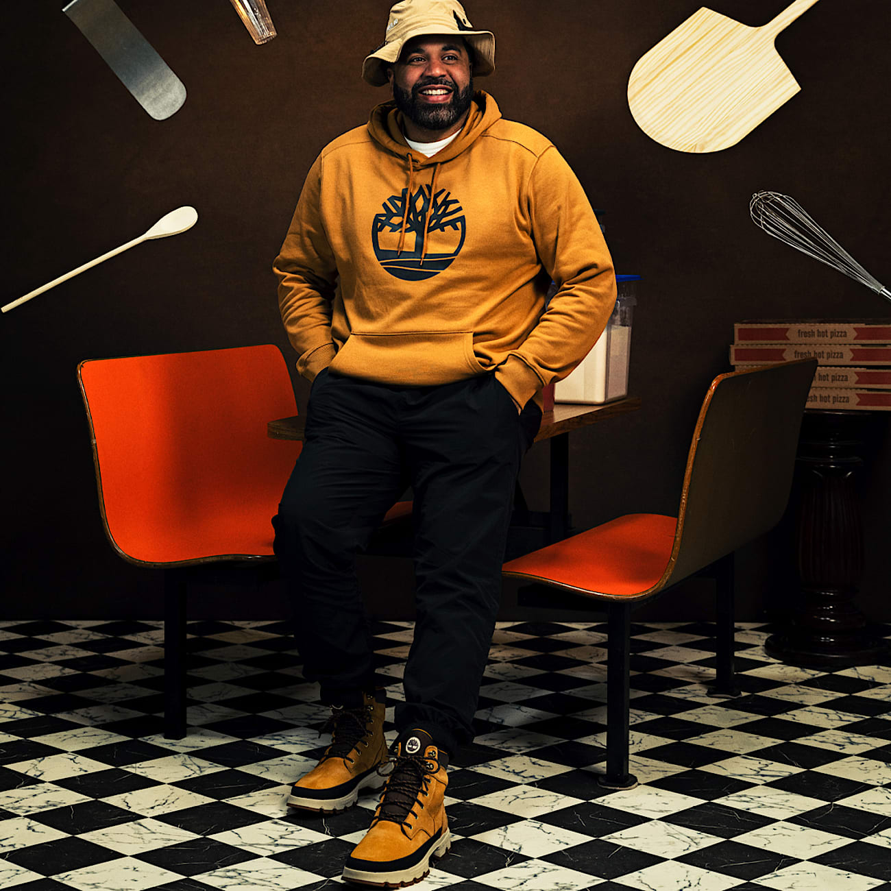 Mens Timberland Originals Ultra Waterproof Boot TBL Wheat Nubuck ALT8