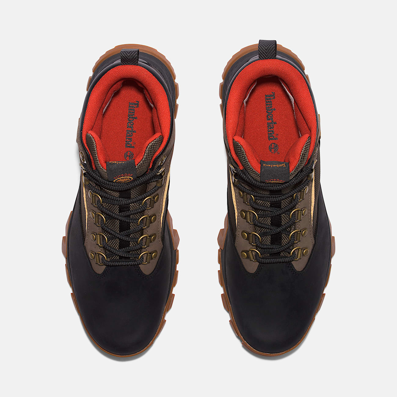 Mens Waterproof Mt Lincoln Mid Hiker Boot TBL Black FullGrain wBrn ALT2