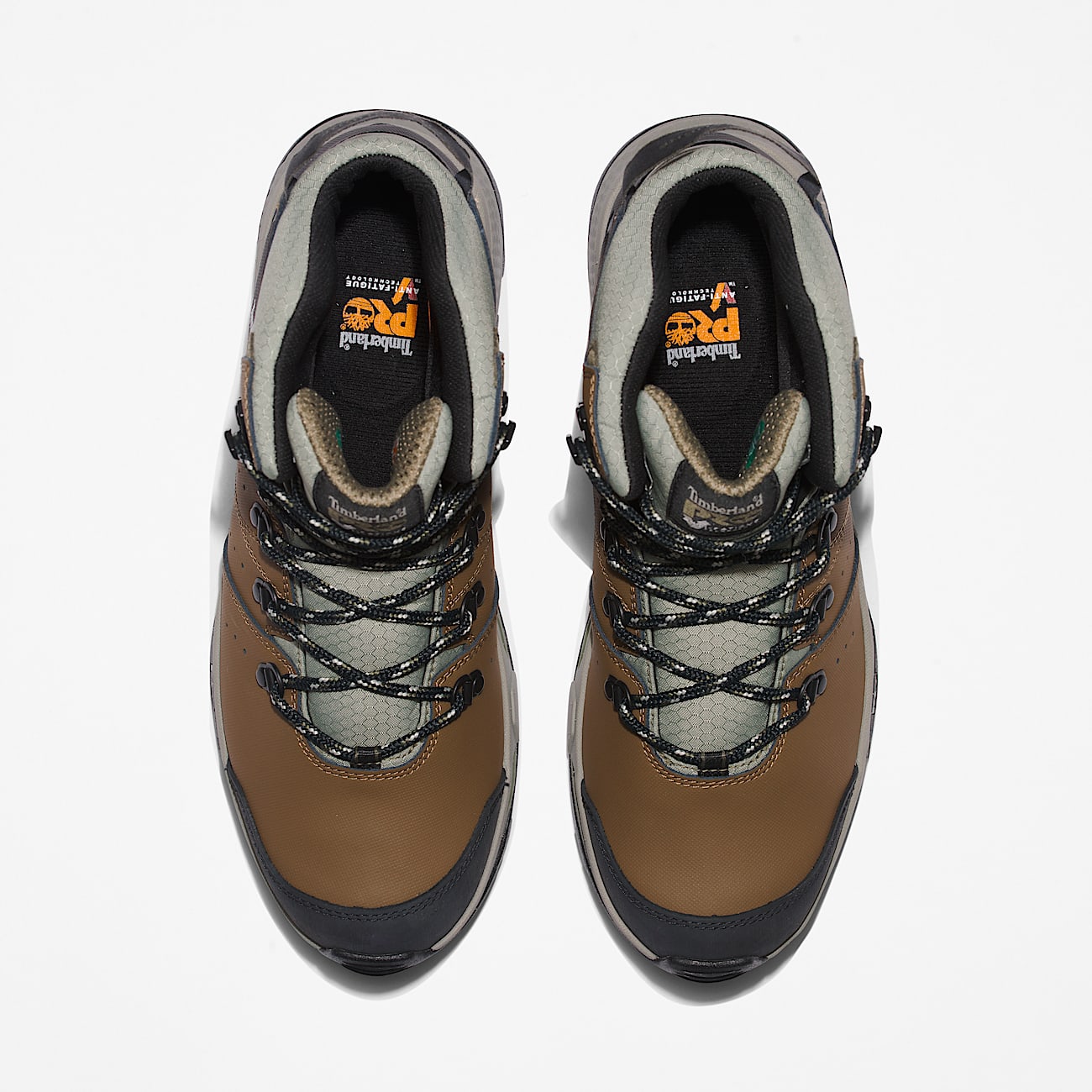 Mens Timberland PRO Switchback Waterproof SoftToe Work Hiker TBL BrownGreen ALT2