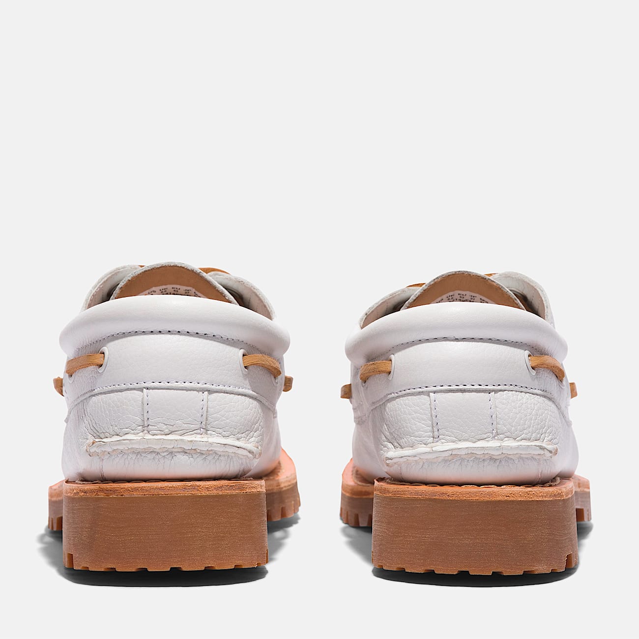 Mens Timberland Authentics 3Eye Boat Shoe TBL White FullGrain ALT5