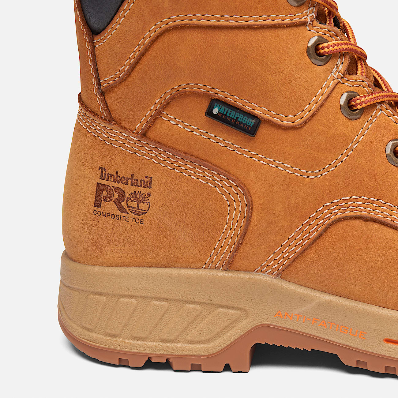 Womens Timberland PRO Endurance HD 8Inch Waterproof CompToe Work Boot TBL Wheat ALT7