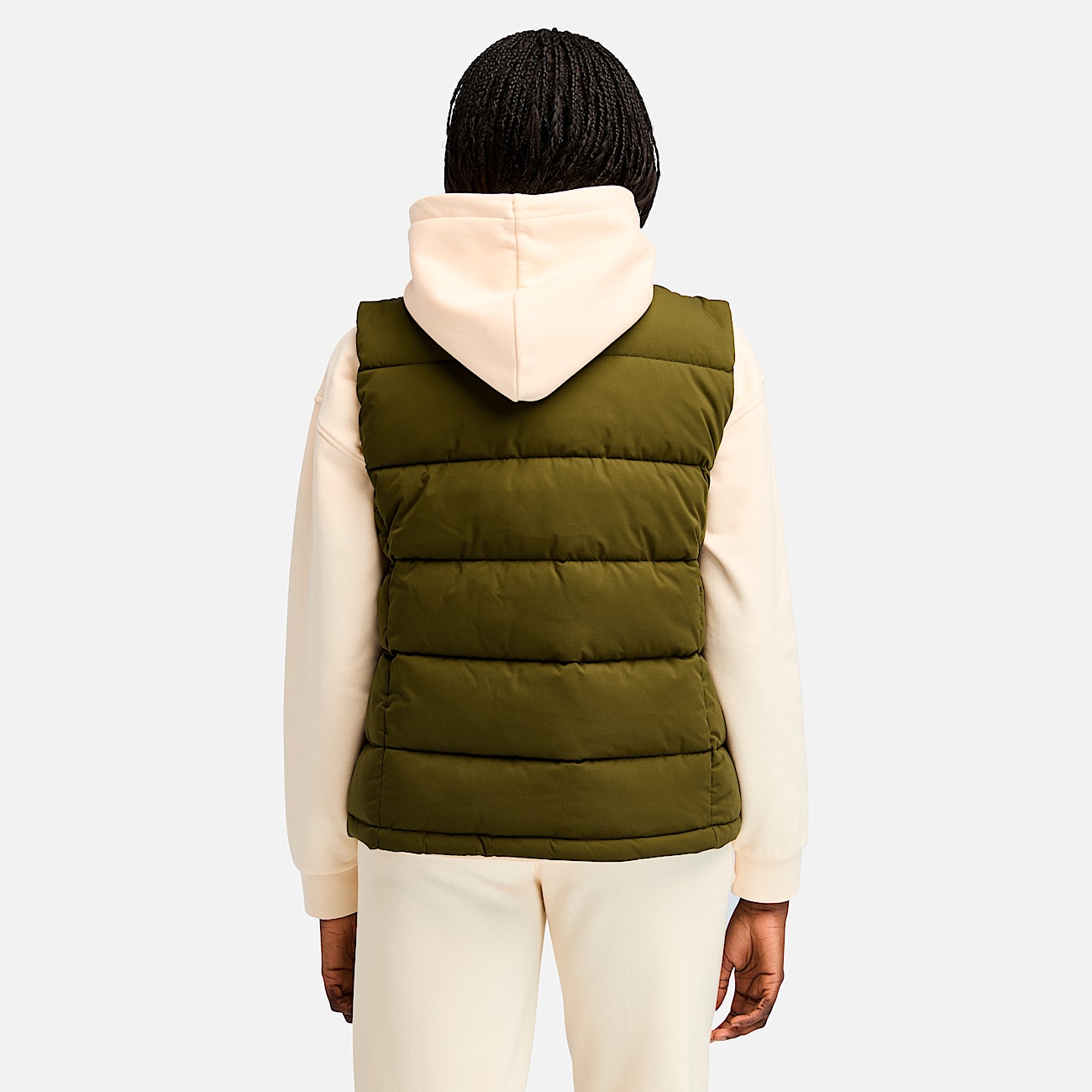 Womens WaterRepellent Puffer Vest TBL Dark Olive ALT9