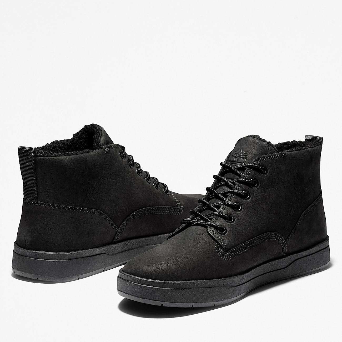 Mens Davis Square Waterproof Chukka TBL Black Nubuck ALT5
