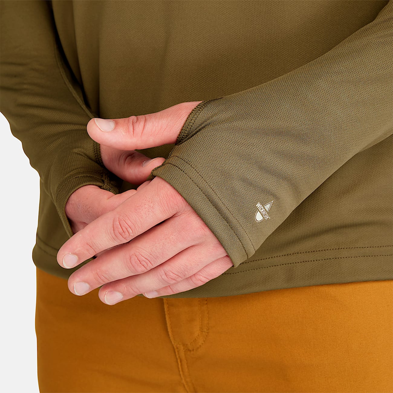 Mens Timberland PRO Wicking Good Hoodie TBL Burnt Olive ALT3