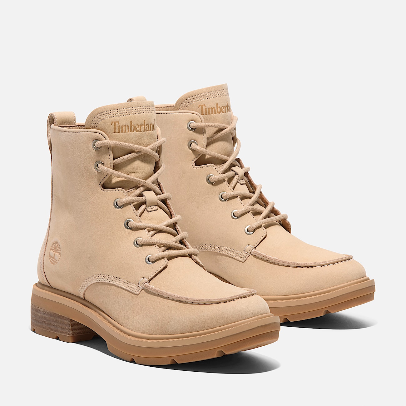 Womens Brimfield Mid LaceUp Boot TBL Light Beige Nubuck ALT4