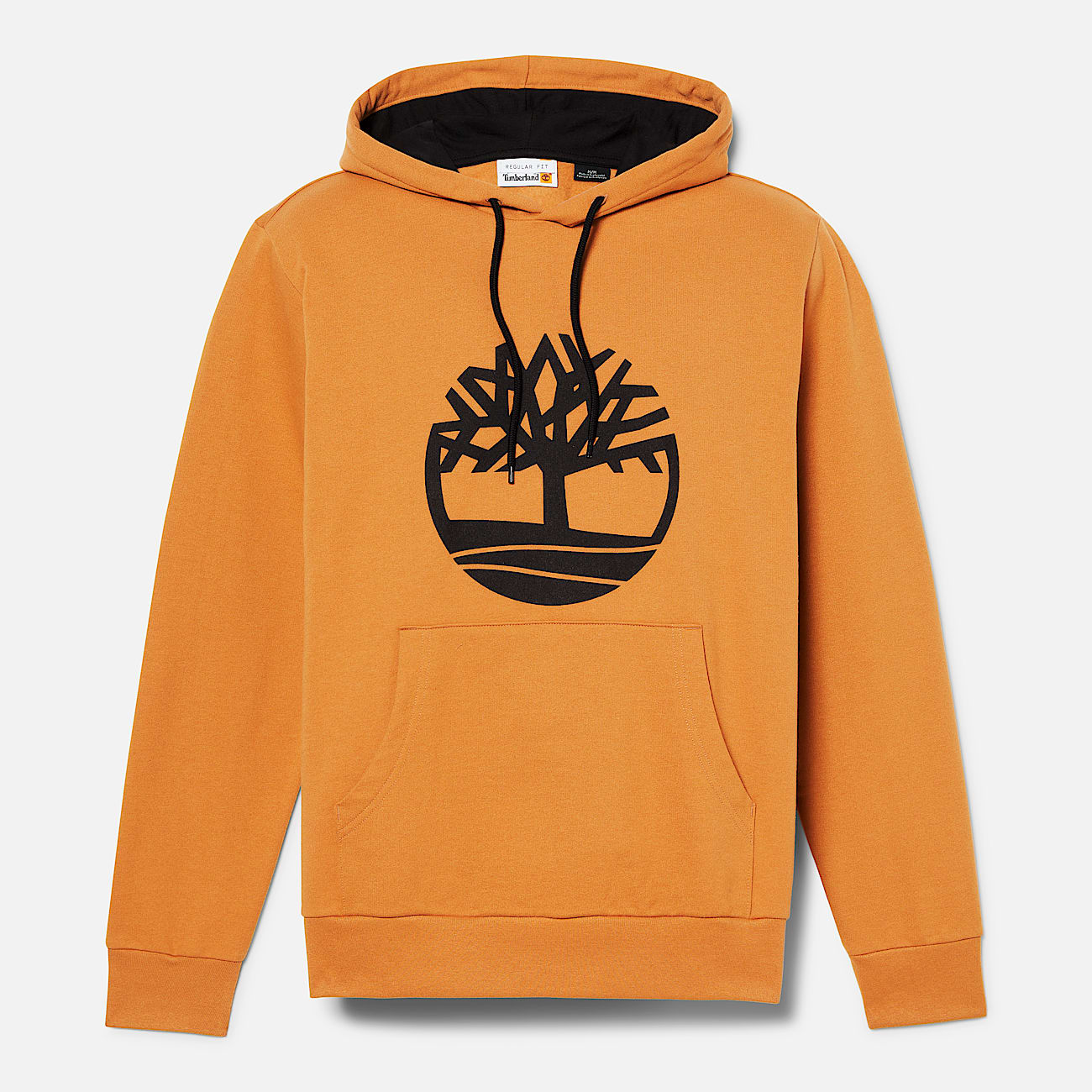 Mens Northwood Tree Logo Brushed Back Hoodie TBL Wheat ALT10