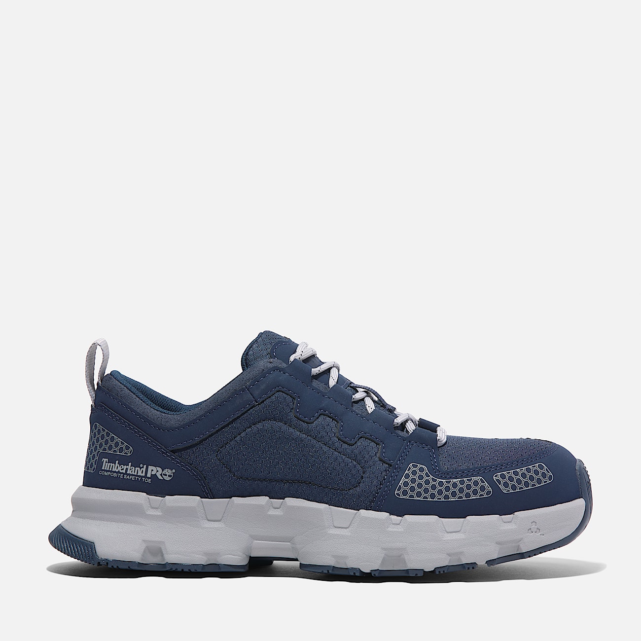 Mens Timberland PRO Powertrain EV Composite Toe Work Sneaker TBL NavyGrey HERO