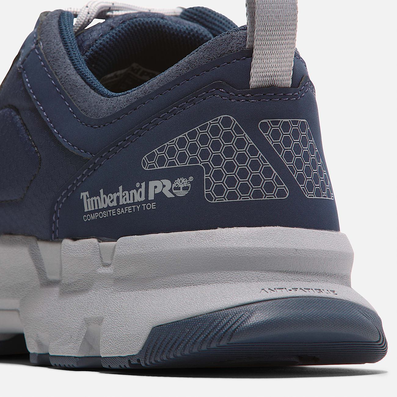 Mens Timberland PRO Powertrain EV Composite Toe Work Sneaker TBL NavyGrey ALT7