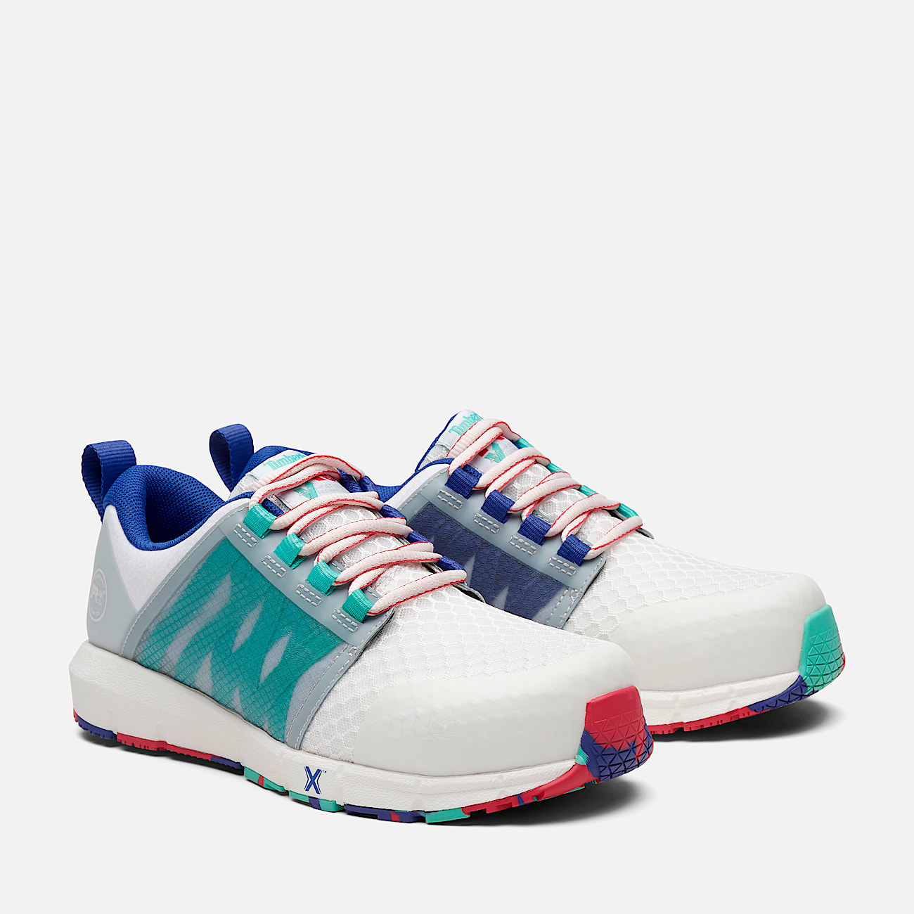 Sneakers deportivos Timberland PRO  Radius CompToe para mujer TBL Blanco ALT4