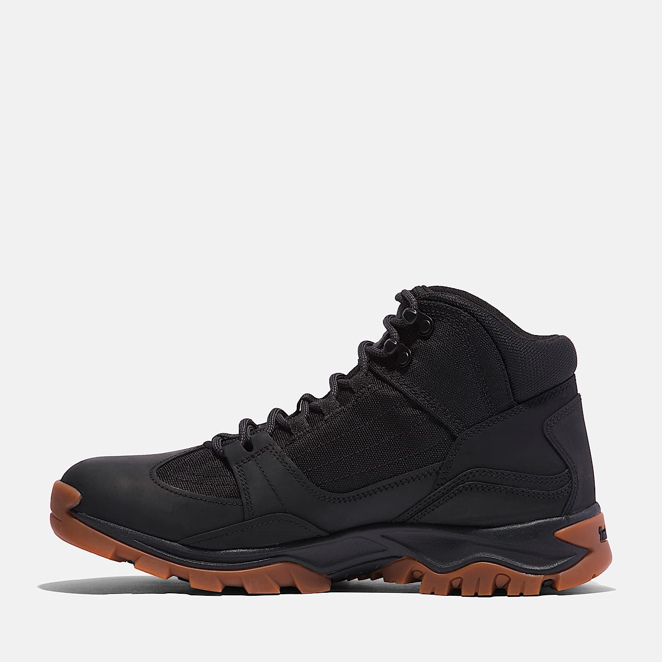 Botas Hiking para Hombre Mt Maddsen Mid con agujetas TBL Piel de Grano Entero Negro ALT6