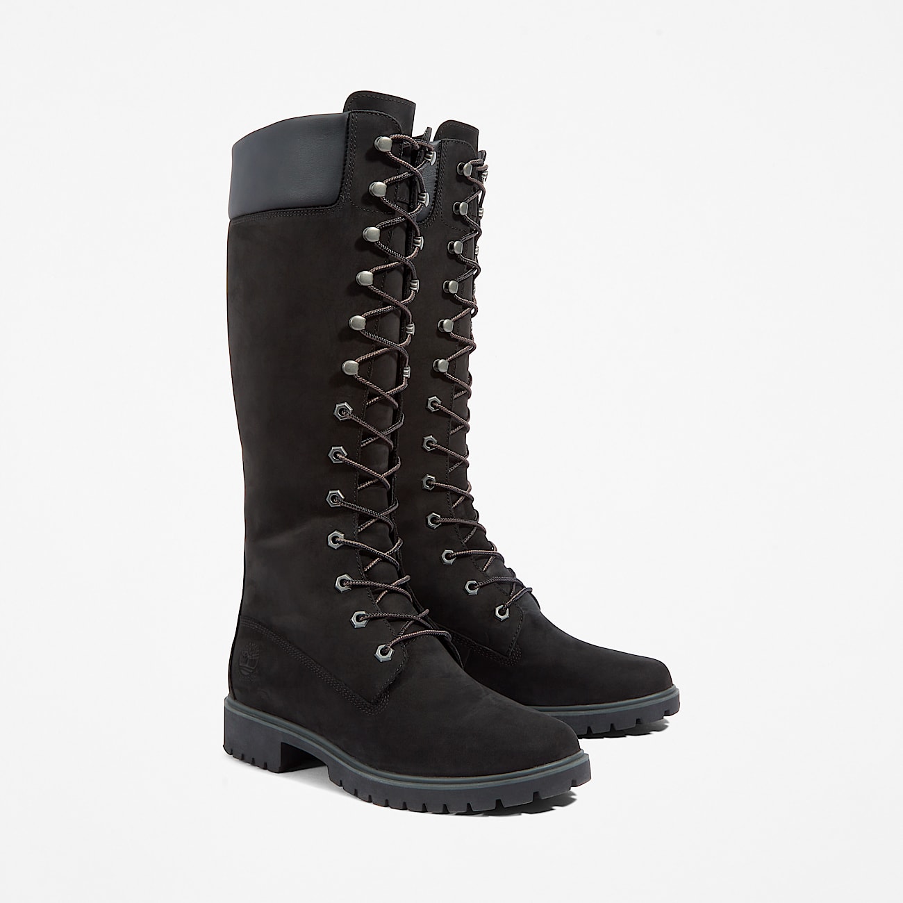 Womens Timberland Premium 14Inch Waterproof Boot TBL Black Nubuck ALT4