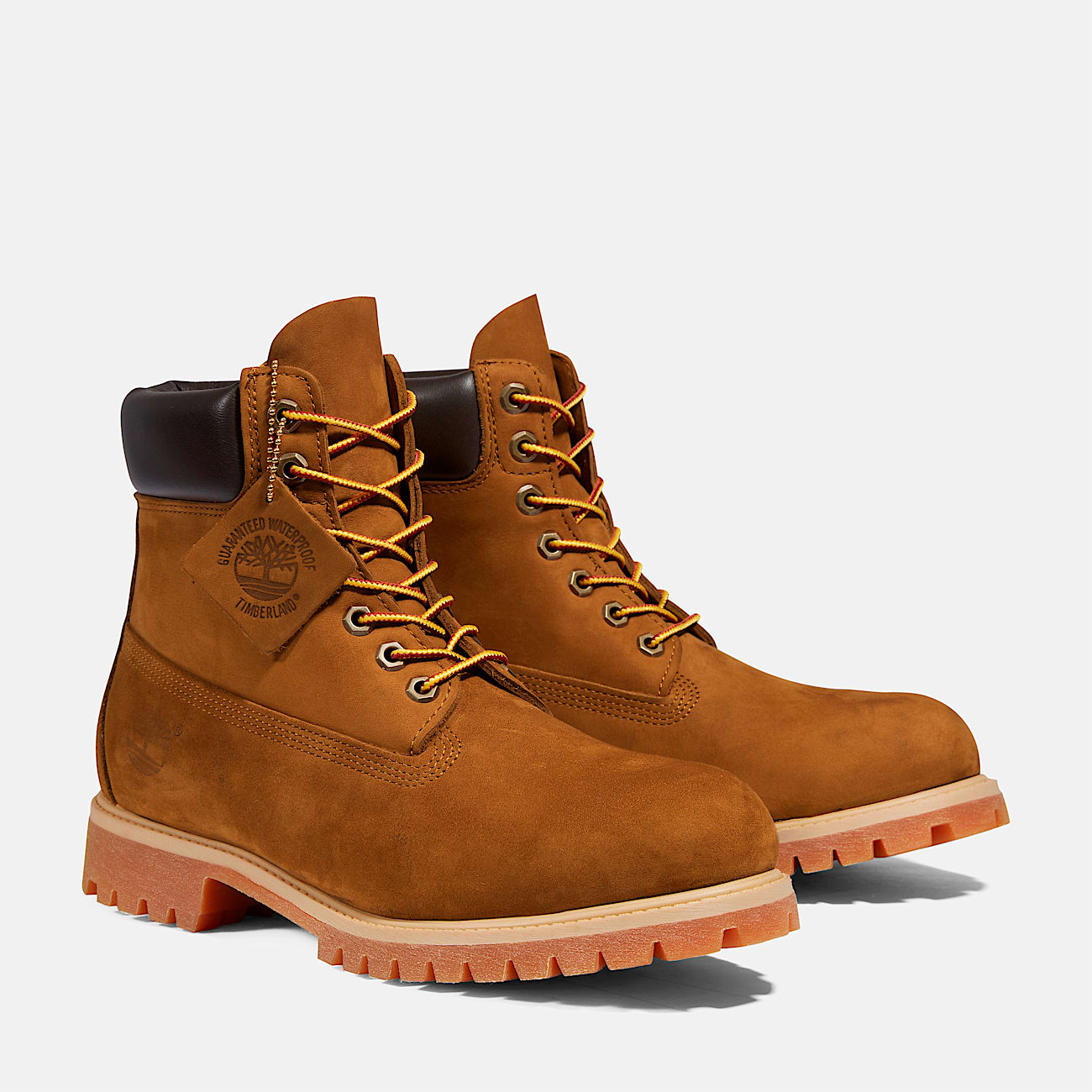 Botas Timberland Premium 6 Waterproof para hombre TBL Nobuk Trigo Tostado ALT4