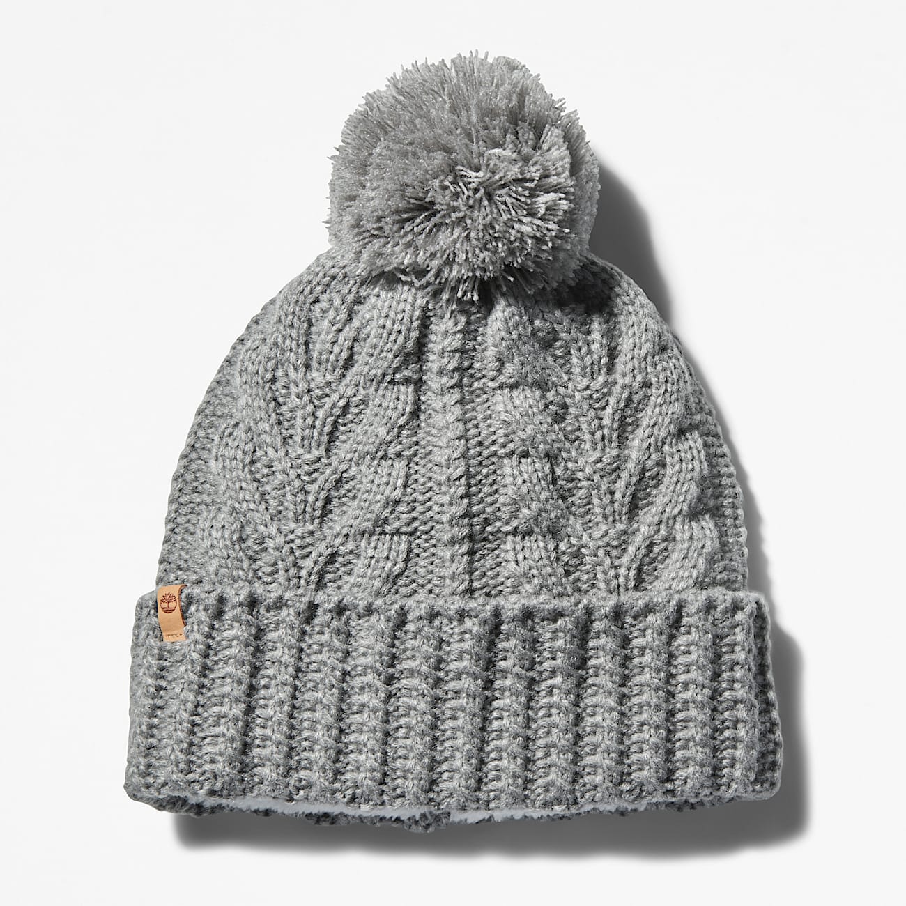 Women's Autumn Woods Cable Beanie with Pom - 1
