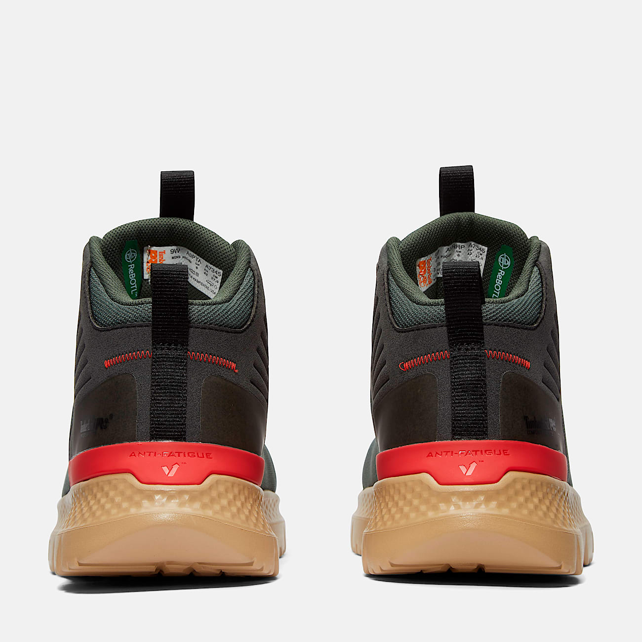 Mens Setra Composite Toe Work Sneaker TBL GreenTan ALT5