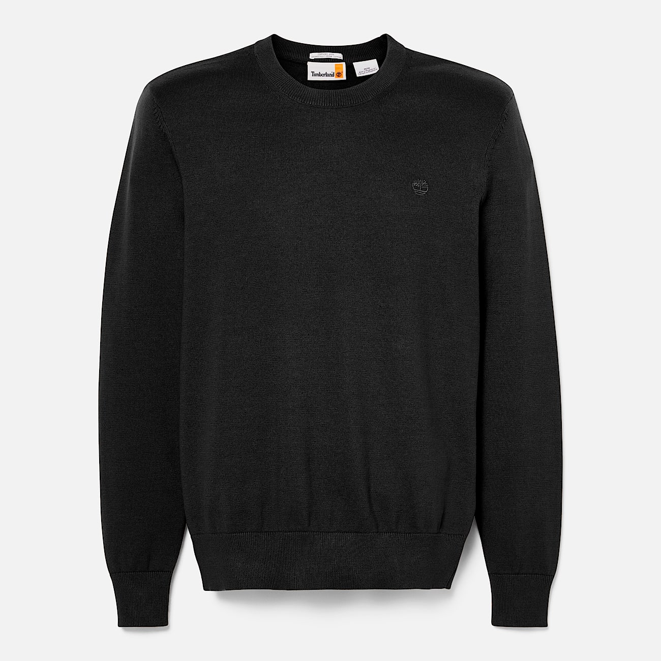 Mens Johns River Cotton Crewneck Sweater TBL Black ALT10