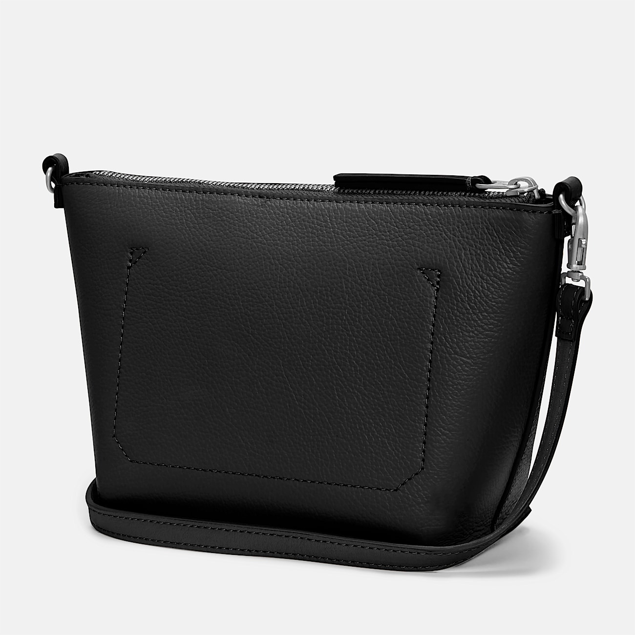 Sac  bandoulire Tuckerman en cuir pour femmes TBL Noir ALT2