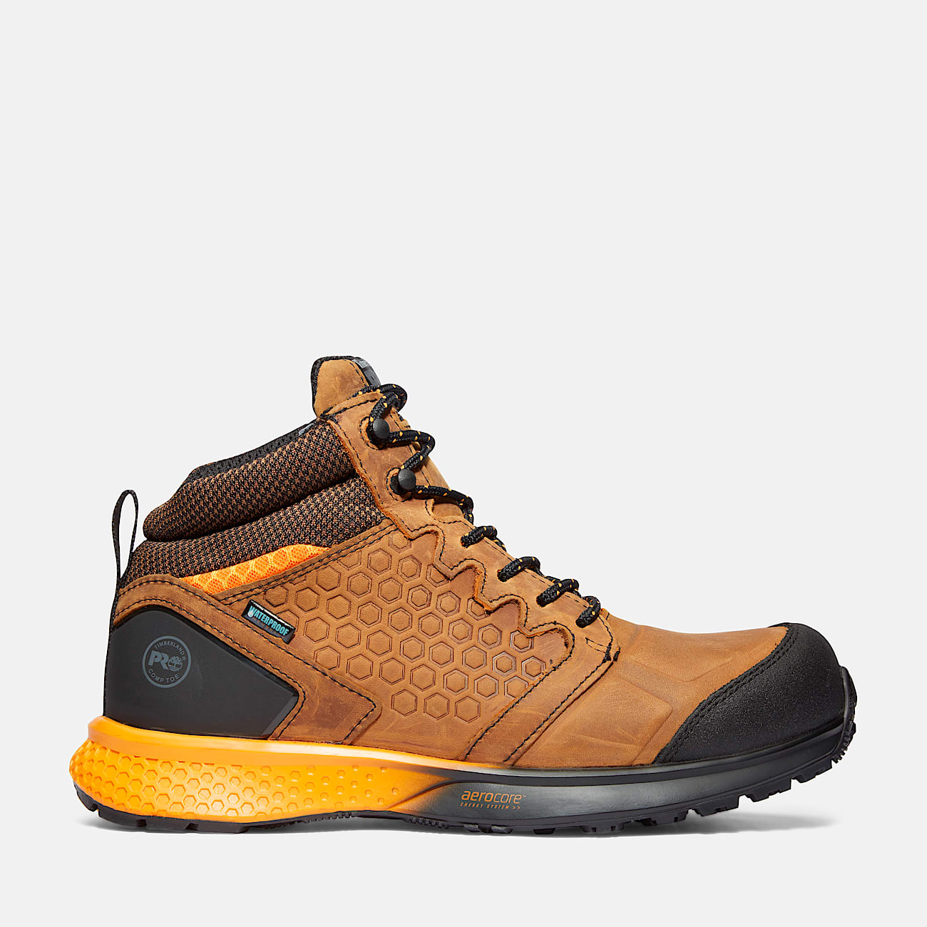 Sneaker de trabajo para hombre Reaxion Waterproof CompToe TBL Marrnnaranja HERO
