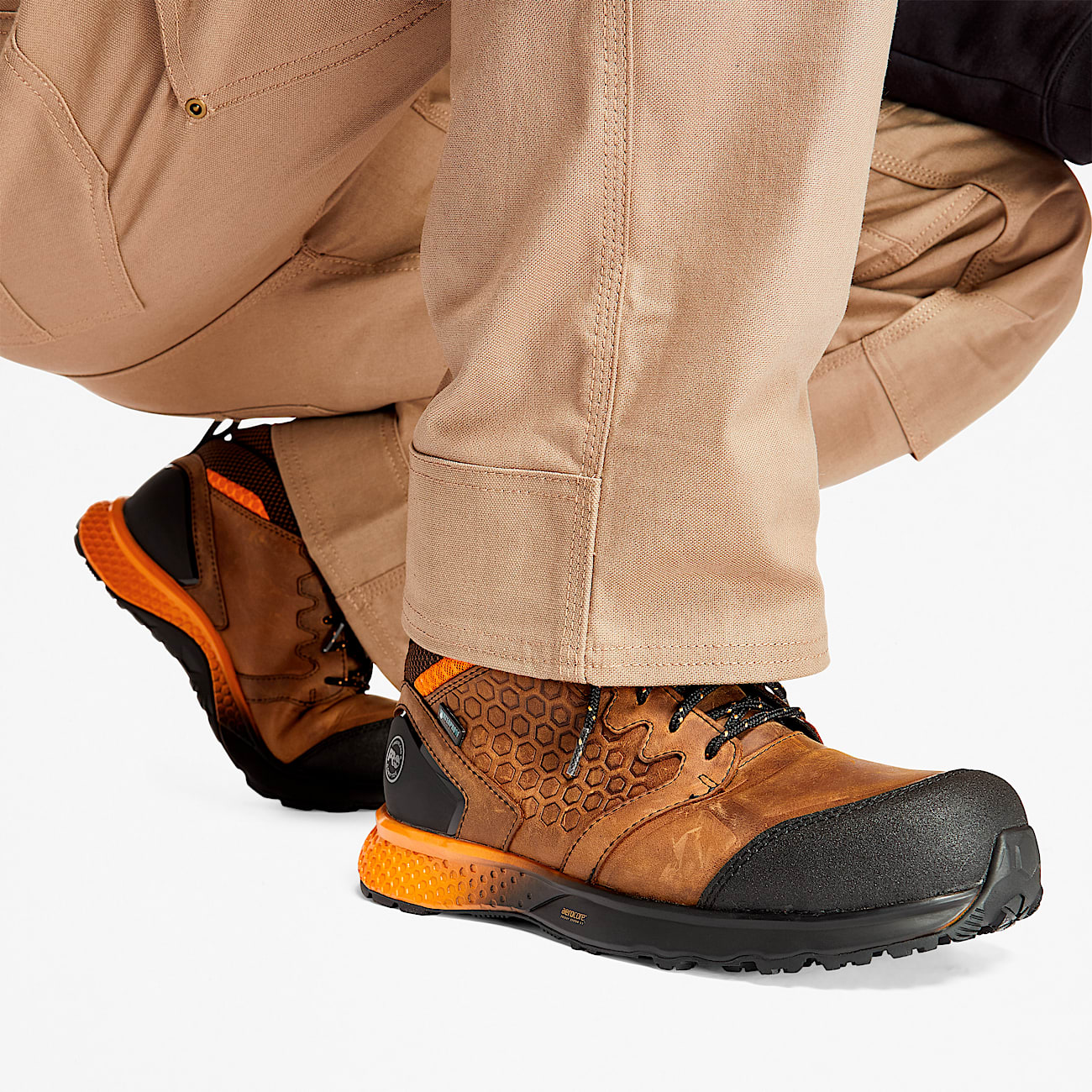 Sneaker de trabajo para hombre Reaxion Waterproof CompToe TBL Marrnnaranja ALT9