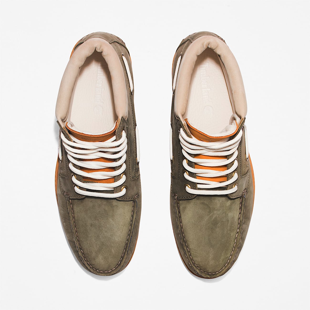 Mens Timberland Authentic 7Eye Chukka TBL Dark Green Nubuck ALT2