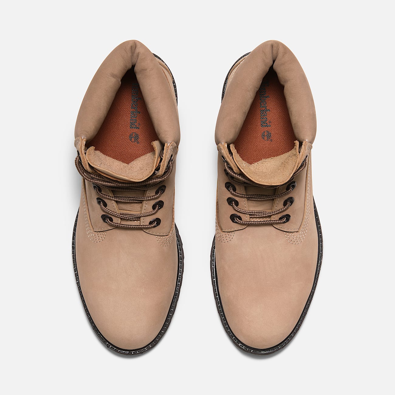 Mens Timberland Premium 6Inch Waterproof Boot TBL Beige Nubuck ALT2