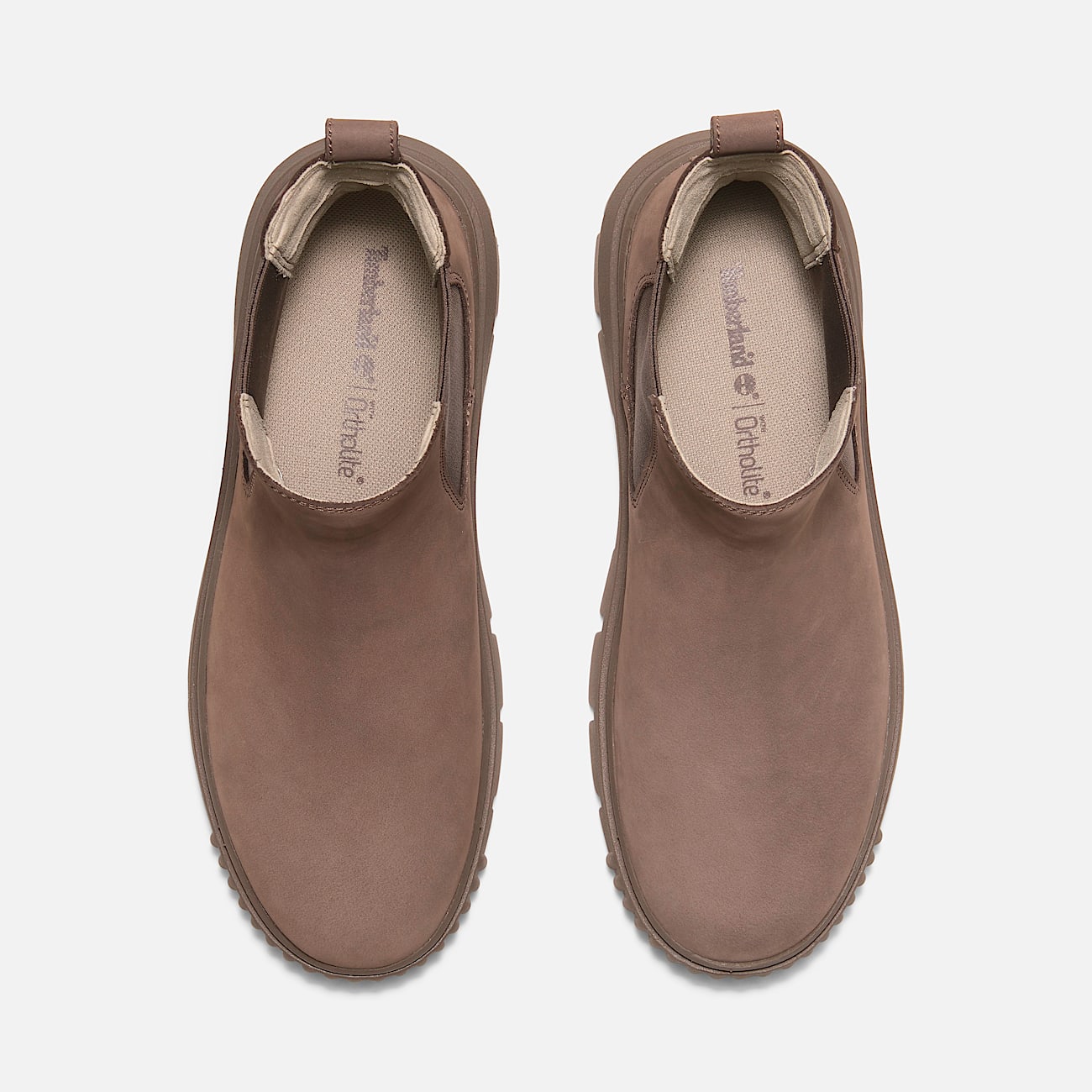 Botas Greyfield Mid Chelsea para mujer TBL Nobuk marrn ALT2