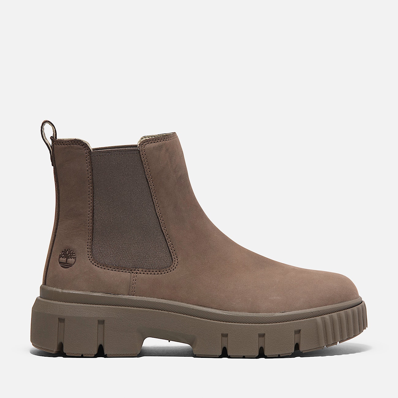 Botas Greyfield Mid Chelsea para mujer TBL Nobuk marrn HERO
