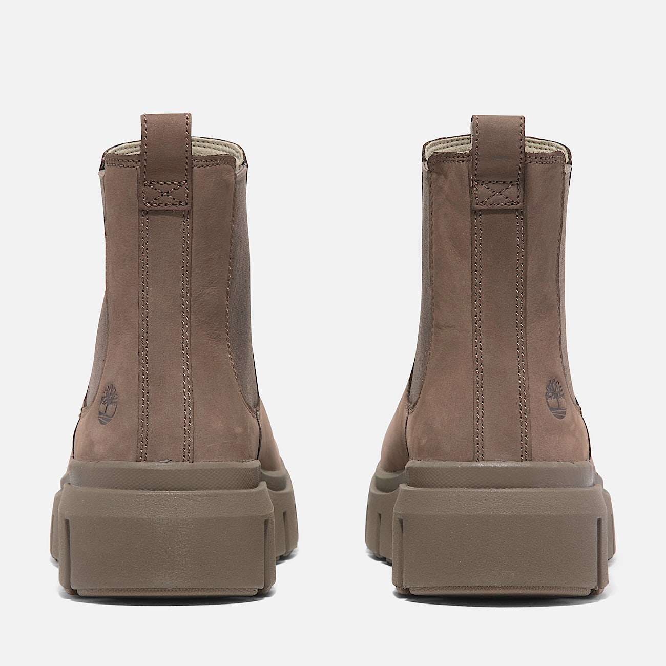 Botas Greyfield Mid Chelsea para mujer TBL Nobuk marrn ALT5