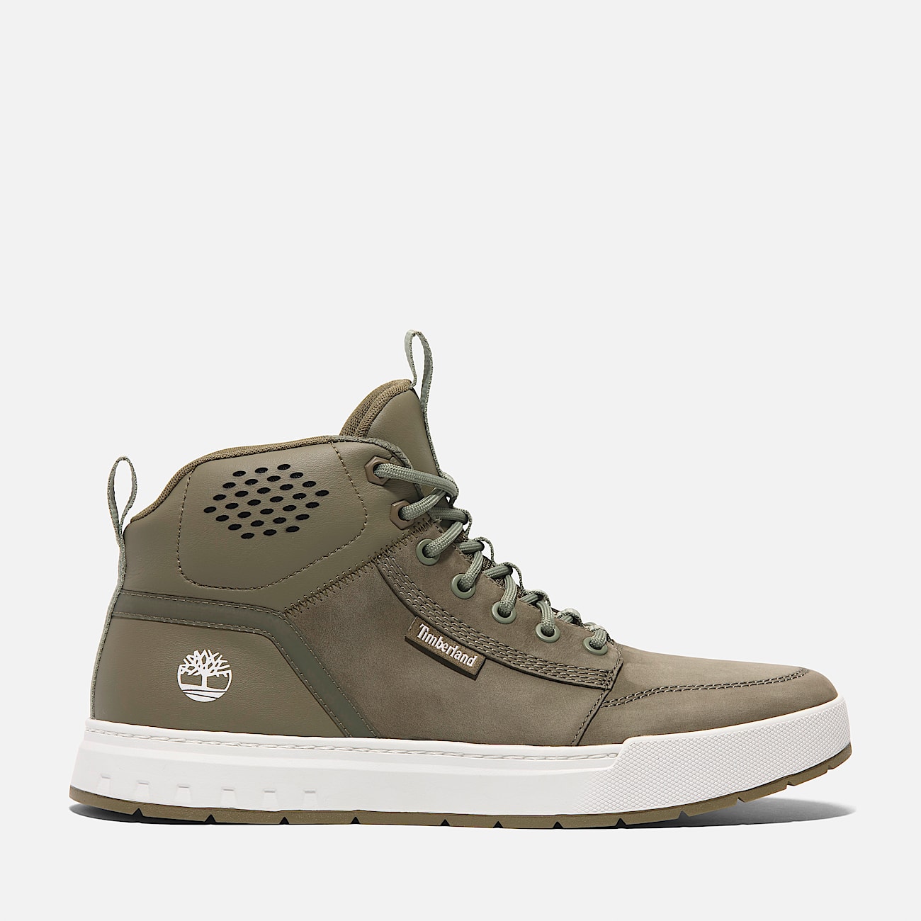 Mens Maple Grove Mid LaceUp Sneaker TBL Dark Green Nubuck HERO