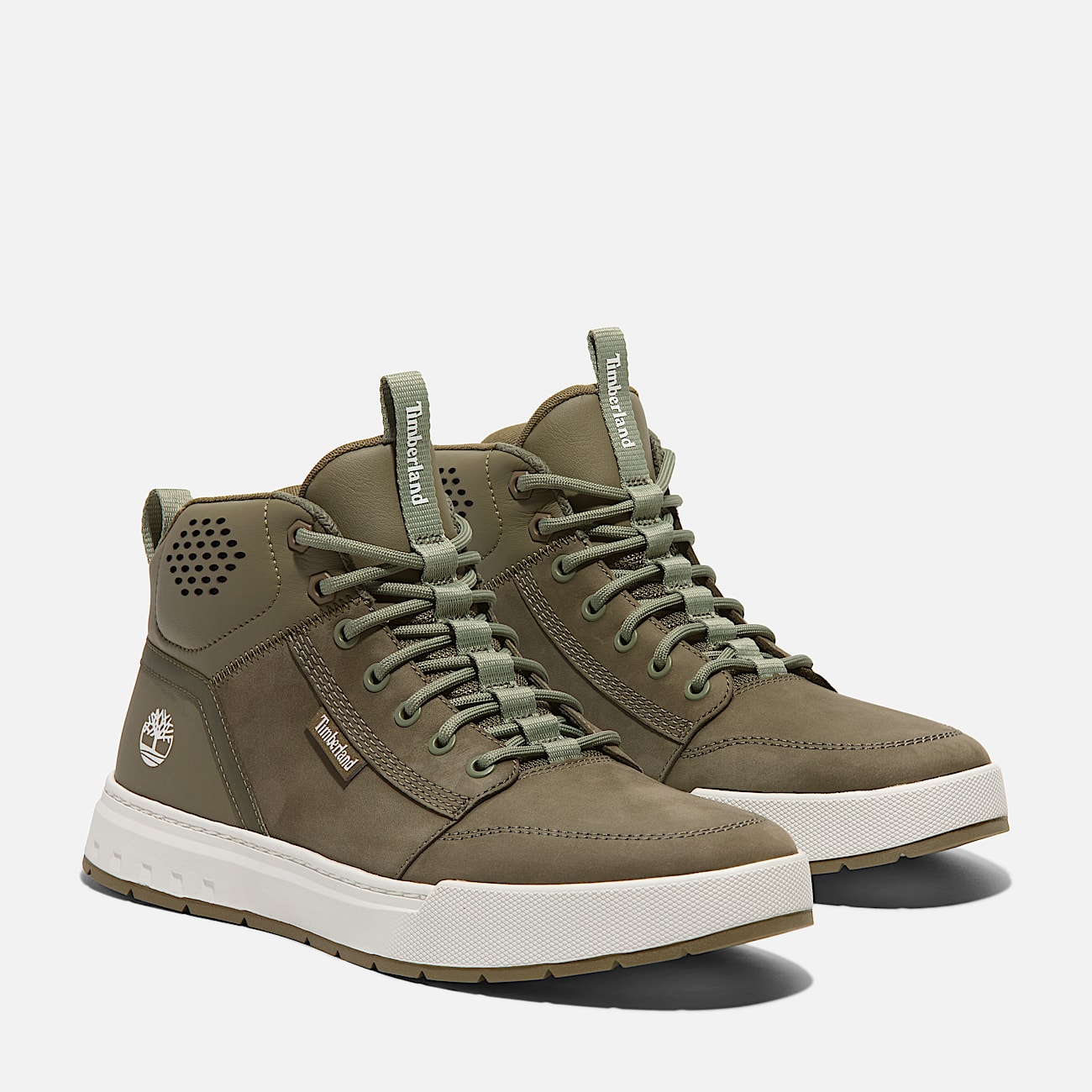 Mens Maple Grove Mid LaceUp Sneaker TBL Dark Green Nubuck ALT4