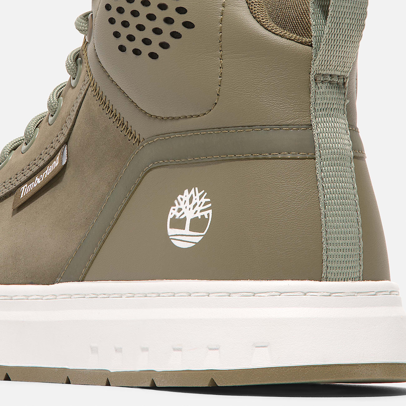 Mens Maple Grove Mid LaceUp Sneaker TBL Dark Green Nubuck ALT7