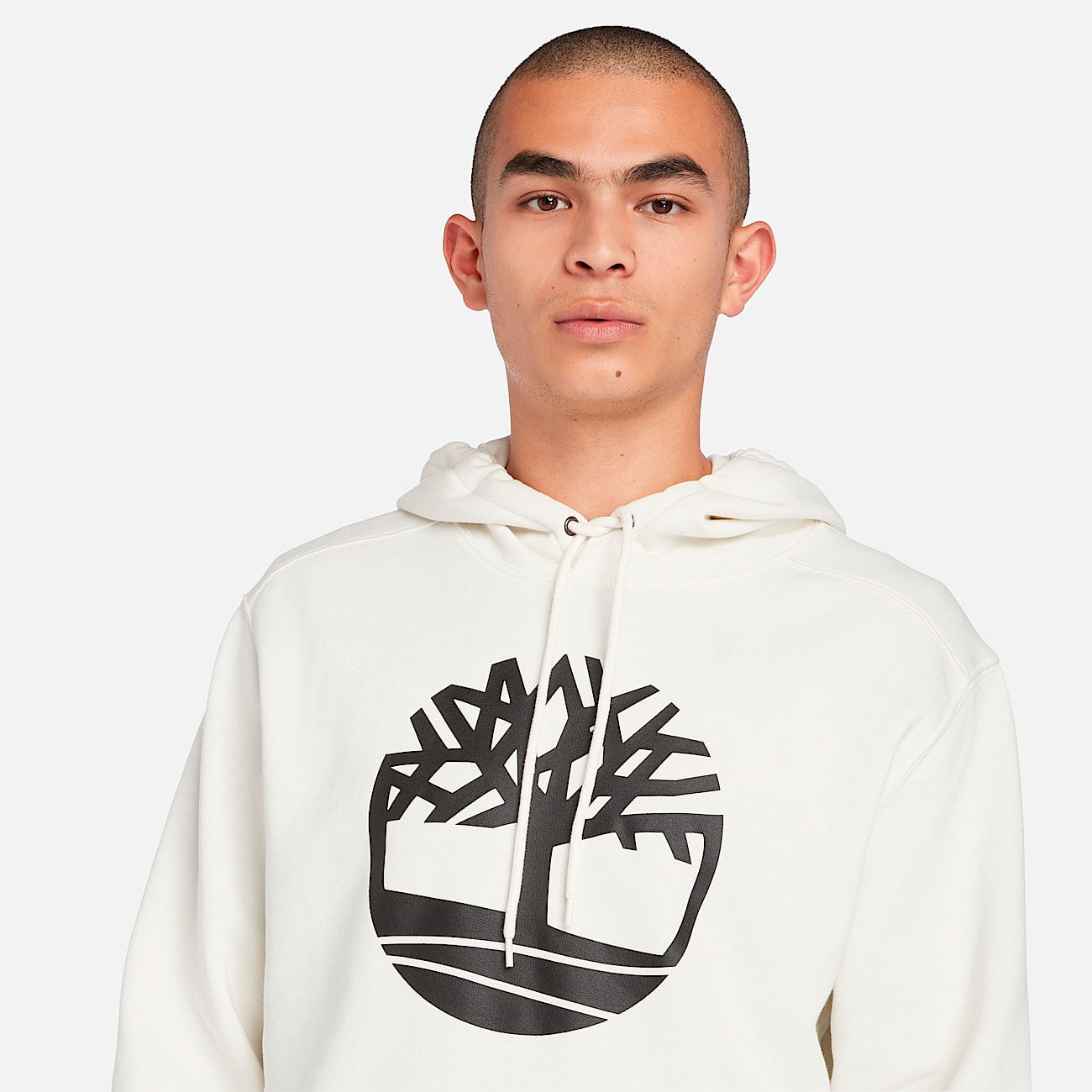 Mens Kennebec River Tree Logo Hoodie TBL Vintage White ALT2