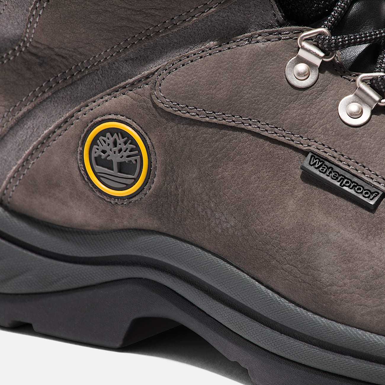 Mens White Ledge Mid Waterproof Hiking Boot TBL Castle Grey ALT7