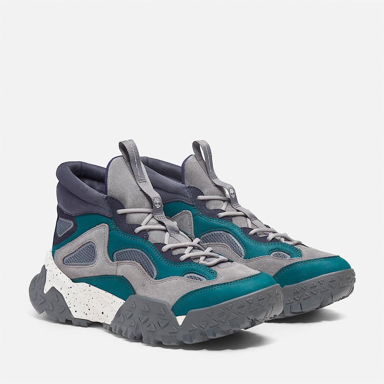 Mens Timberland x White Mountaineering Motion Scramble Hiking Boot TBL Grey LeatherTeal ALT4