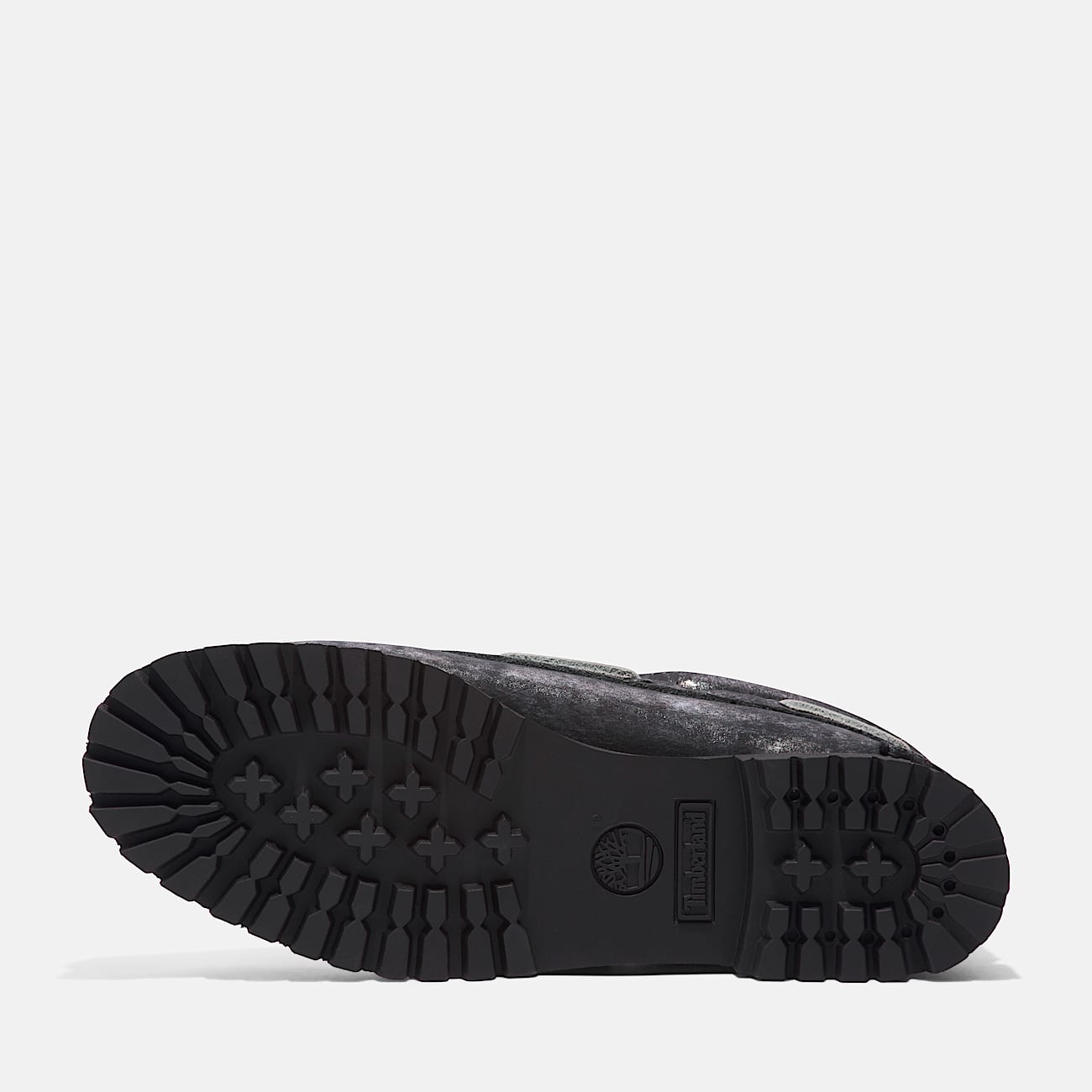 Womens Noreen 3Eye Lug Handsewn Boat Shoe TBL Black Metallic Leather ALT3