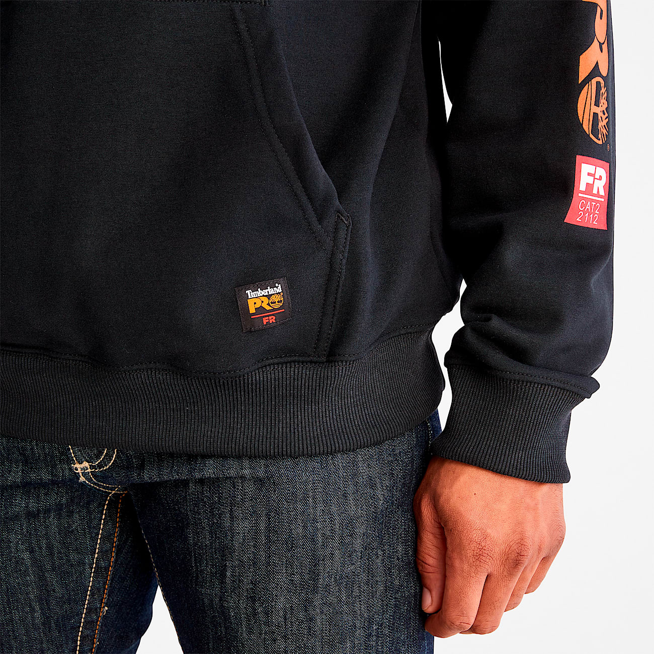 Pullover Hoodie para hombre Hood Honcho resistente al fuego TBL Negro ALT5