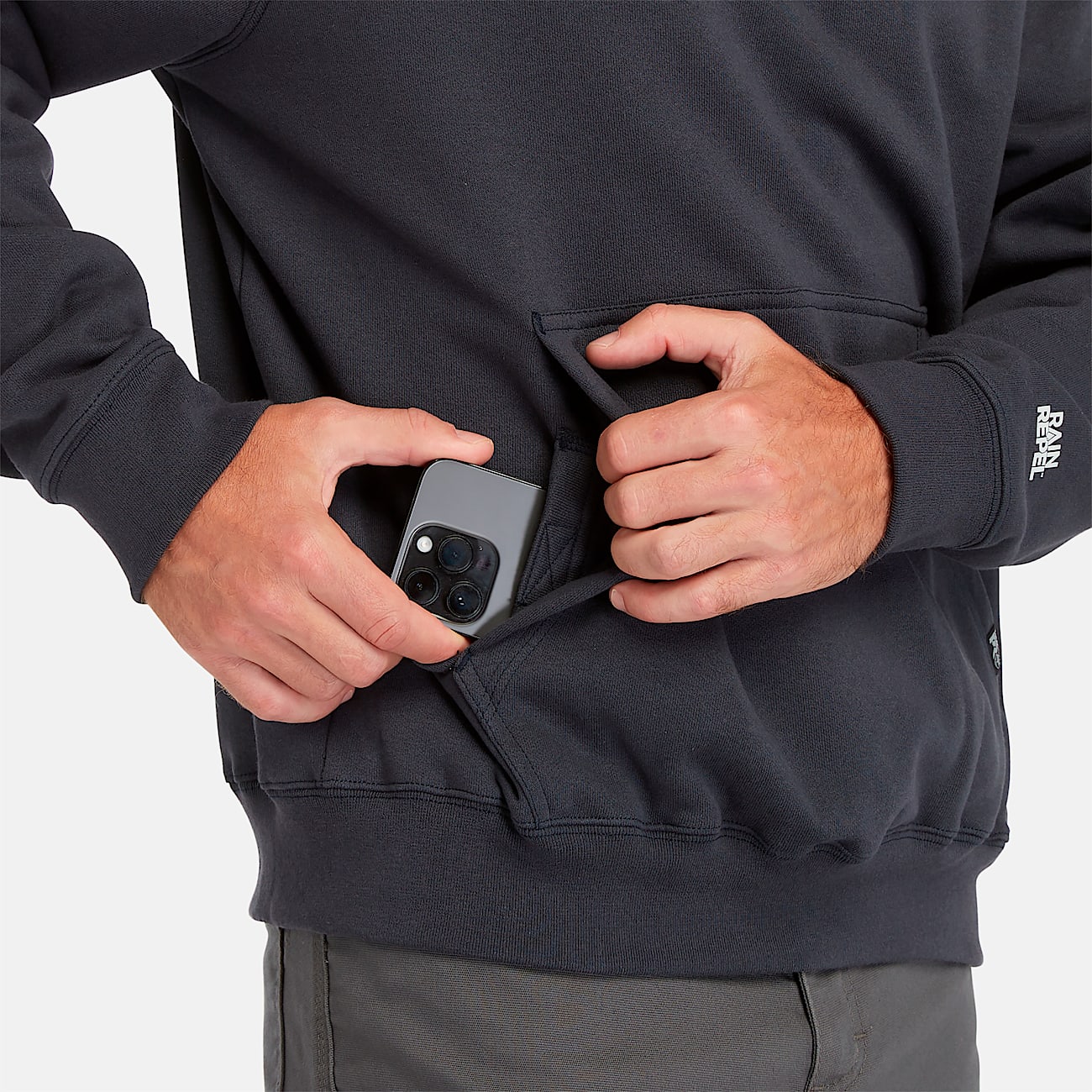 Mens Timberland PRO Hood Honcho Sport Hoodie TBL Dark NavyPRO Yellow ALT3