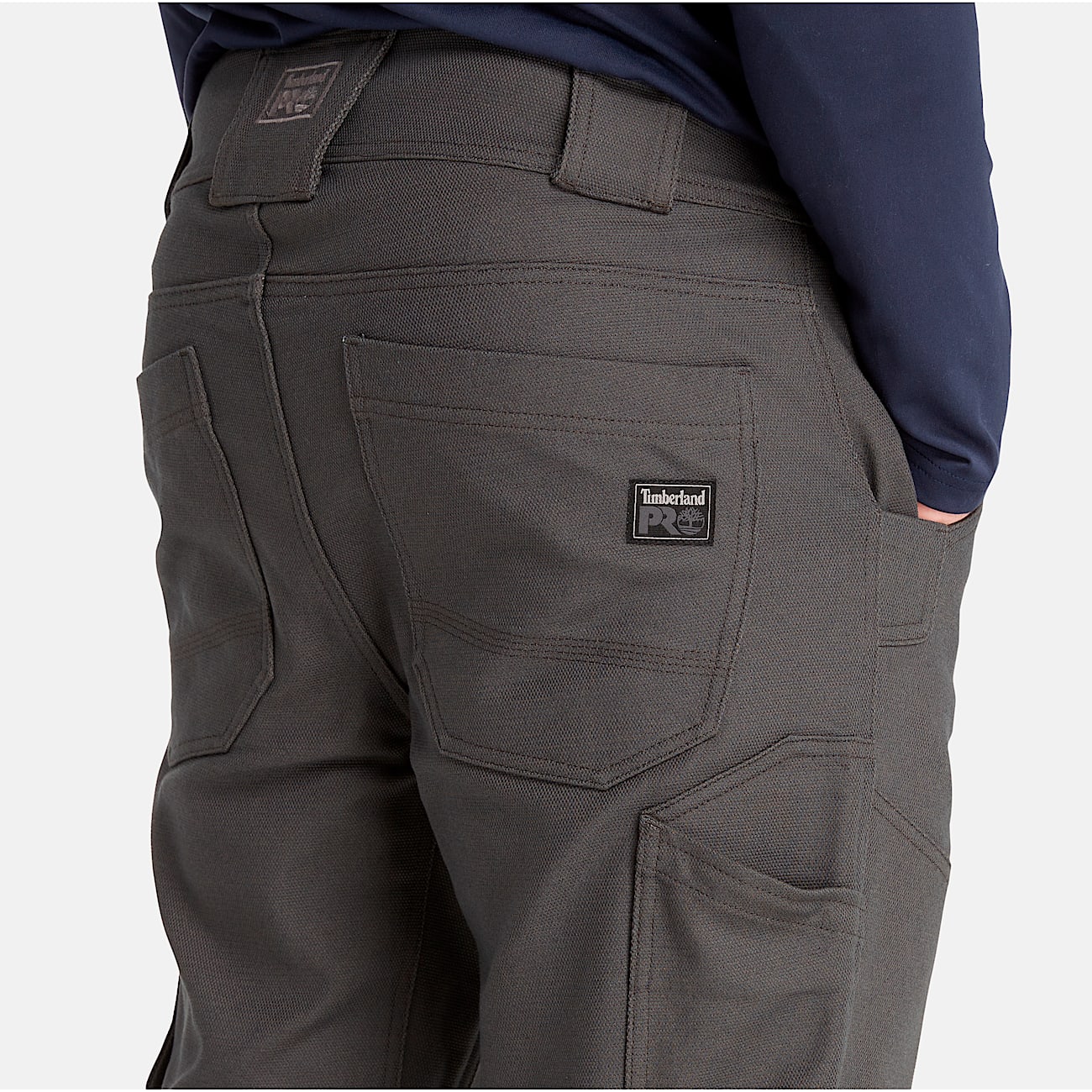 Mens Timberland PRO Morphix DoubleFront Brushed Canvas Utility Pant TBL Asphalt ALT4