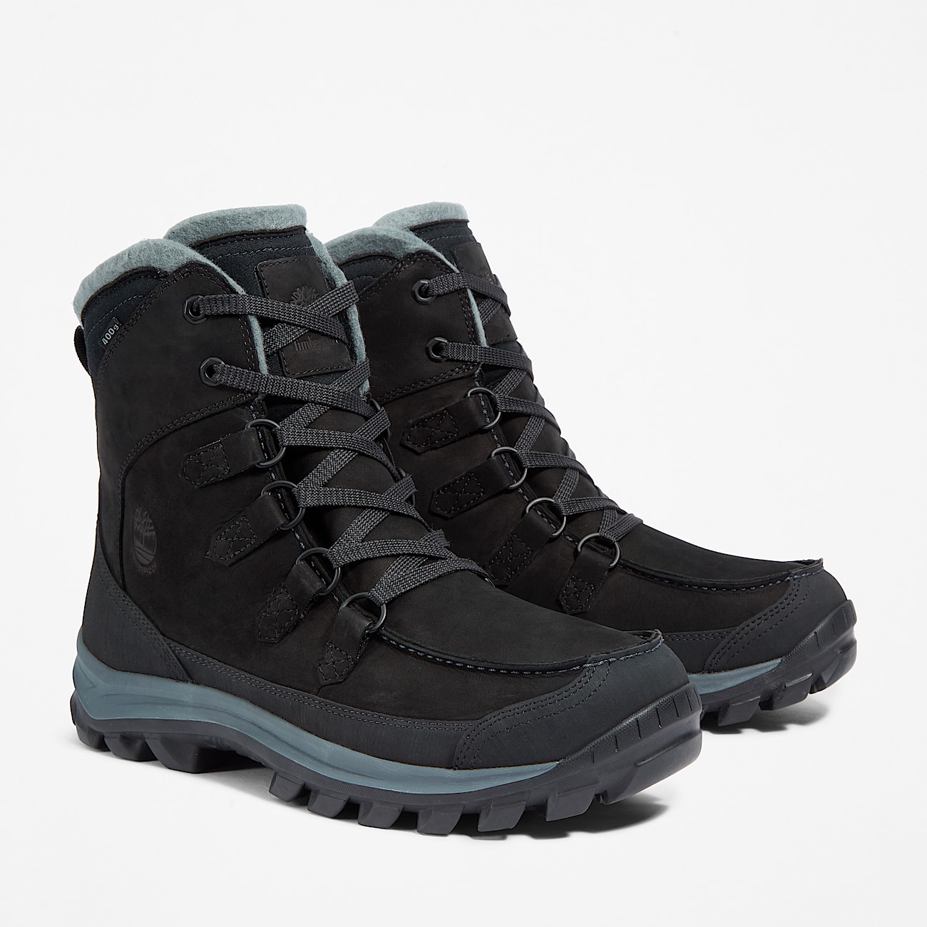 Mens Chillberg Waterproof Winter Boot TBL Black Nubuck ALT4